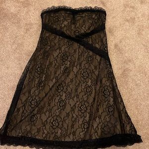 Tiger Mist Strapless Lace Dress